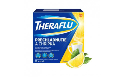 THERAFLU PRECHLADNUTIE A CHRÍPKA horúci nápoj 10 ks