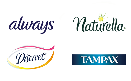 always, Naturella®, Discreet, TAMPAX